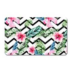 Tropical Zig Zag Pattern Magnet (rectangular) by designsbymallika