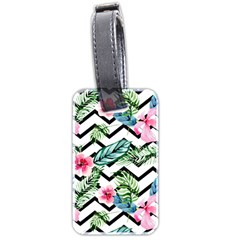 Tropical Zig Zag Pattern Luggage Tag (two Sides) by designsbymallika