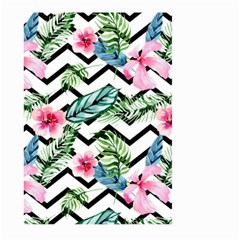 Tropical Zig Zag Pattern Large Garden Flag (two Sides) by designsbymallika