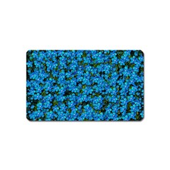 Blue Sakura Forest  Tree So Meditative And Calm Magnet (Name Card)