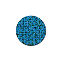 Blue Sakura Forest  Tree So Meditative And Calm Golf Ball Marker