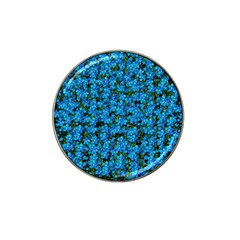 Blue Sakura Forest  Tree So Meditative And Calm Hat Clip Ball Marker (4 Pack) by pepitasart