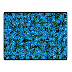 Blue Sakura Forest  Tree So Meditative And Calm Fleece Blanket (Small)