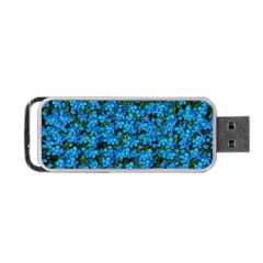 Blue Sakura Forest  Tree So Meditative And Calm Portable USB Flash (One Side)