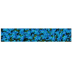 Blue Sakura Forest  Tree So Meditative And Calm Large Flano Scarf 