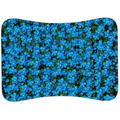 Blue Sakura Forest  Tree So Meditative And Calm Velour Seat Head Rest Cushion