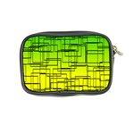 Geometrical lines pattern, asymmetric blocks theme, line art Coin Purse Back