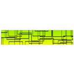 Geometrical lines pattern, asymmetric blocks theme, line art Small Flano Scarf Front