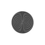 Abstract metallic spirals, silver color, dark grey, graphite colour Golf Ball Marker (10 pack) Front