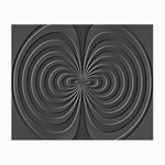 Abstract metallic spirals, silver color, dark grey, graphite colour Small Glasses Cloth (2 Sides) Front