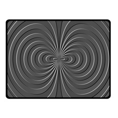 Abstract Metallic Spirals, Silver Color, Dark Grey, Graphite Colour Fleece Blanket (small) by Casemiro