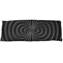 Abstract Metallic Spirals, Silver Color, Dark Grey, Graphite Colour Body Pillow Case (dakimakura) by Casemiro