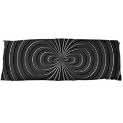 Abstract Metallic Spirals, Silver Color, Dark Grey, Graphite Colour Body Pillow Case Dakimakura (two Sides) by Casemiro