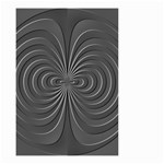 Abstract metallic spirals, silver color, dark grey, graphite colour Small Garden Flag (Two Sides) Front