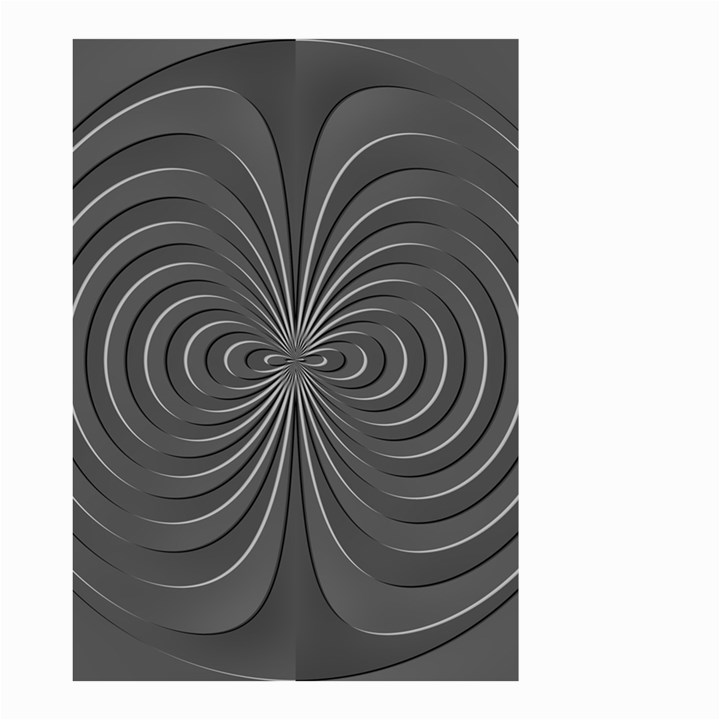 Abstract metallic spirals, silver color, dark grey, graphite colour Small Garden Flag (Two Sides)