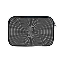 Abstract Metallic Spirals, Silver Color, Dark Grey, Graphite Colour Apple Macbook Pro 13  Zipper Case by Casemiro