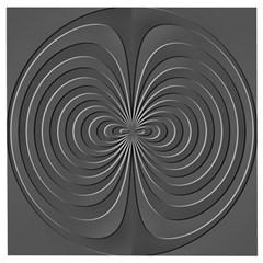 Abstract Metallic Spirals, Silver Color, Dark Grey, Graphite Colour Wooden Puzzle Square by Casemiro