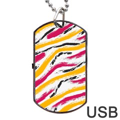 Painted Shades Dog Tag Usb Flash (one Side) by designsbymallika