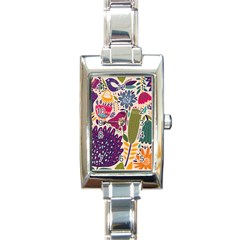 Spring Pattern Rectangle Italian Charm Watch