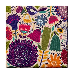 Spring Pattern Tile Coaster