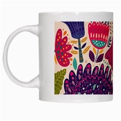 Spring Pattern White Mugs by designsbymallika