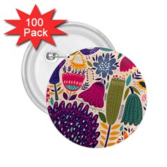 Spring Pattern 2.25  Buttons (100 pack) 