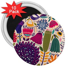 Spring Pattern 3  Magnets (10 pack) 