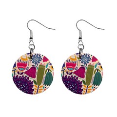 Spring Pattern Mini Button Earrings