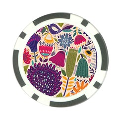 Spring Pattern Poker Chip Card Guard by designsbymallika