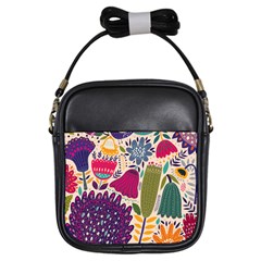 Spring Pattern Girls Sling Bag by designsbymallika