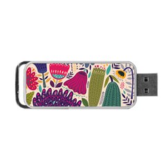 Spring Pattern Portable Usb Flash (one Side) by designsbymallika