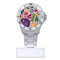 Spring Pattern Plastic Nurses Watch