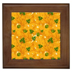 When Cheese Is Love Framed Tile by designsbymallika