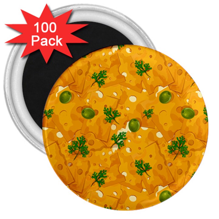 When Cheese Is Love 3  Magnets (100 pack)