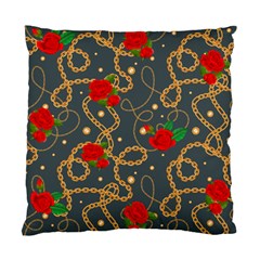 Golden Chain Pattern Rose Flower 2 Standard Cushion Case (one Side) by designsbymallika