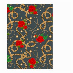 Golden Chain Pattern Rose Flower 2 Small Garden Flag (two Sides) by designsbymallika