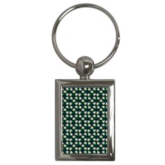 Darla Teal Key Chain (Rectangle)