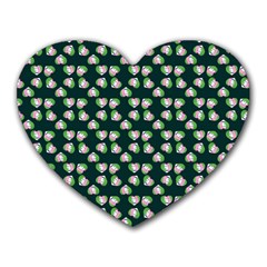 Darla Teal Heart Mousepads