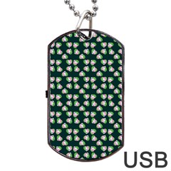 Darla Teal Dog Tag USB Flash (Two Sides)