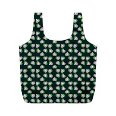 Darla Teal Full Print Recycle Bag (M)