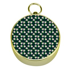 Darla Teal Gold Compasses