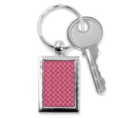 60s Ombre Hair Girl Pink Key Chain (rectangle) by snowwhitegirl