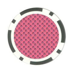 60s Ombre Hair Girl Pink Poker Chip Card Guard by snowwhitegirl