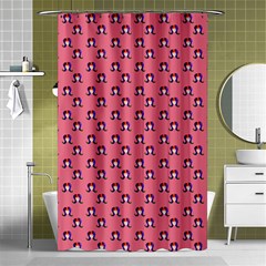 60s Ombre Hair Girl Pink Shower Curtain 48  X 72  (small)  by snowwhitegirl