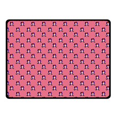 60s Ombre Hair Girl Pink Double Sided Fleece Blanket (small)  by snowwhitegirl