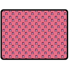 60s Ombre Hair Girl Pink Double Sided Fleece Blanket (large)  by snowwhitegirl