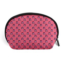 60s Ombre Hair Girl Pink Accessory Pouch (large) by snowwhitegirl