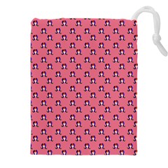 60s Ombre Hair Girl Pink Drawstring Pouch (5xl) by snowwhitegirl