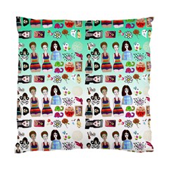 Kawaii Collage Green Ombre Standard Cushion Case (one Side) by snowwhitegirl