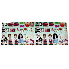 Kawaii Collage Green Ombre Body Pillow Case (dakimakura) by snowwhitegirl